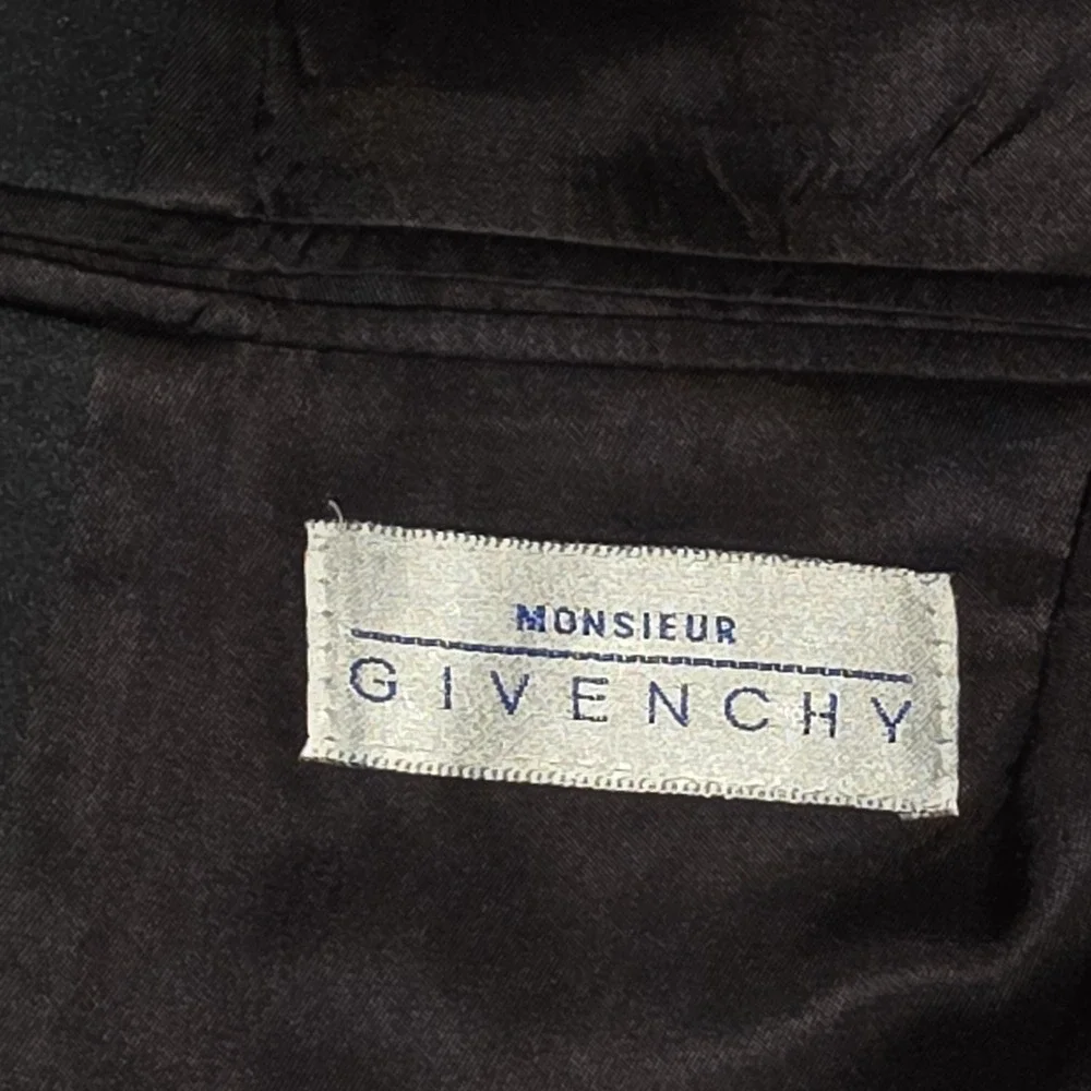 Givinchy Vintage Tuxedo Black Dinner Jacket Tux Blazer Sport Coat 44 Inch Chest